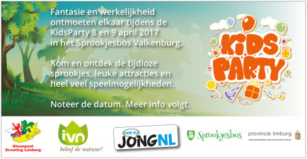 IVN, Scouting en JongNL maken locatie KidsParty 2017 bekend