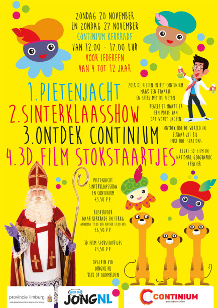 JongNL organiseert Sinterklaasfeest in Continium Kerkrade