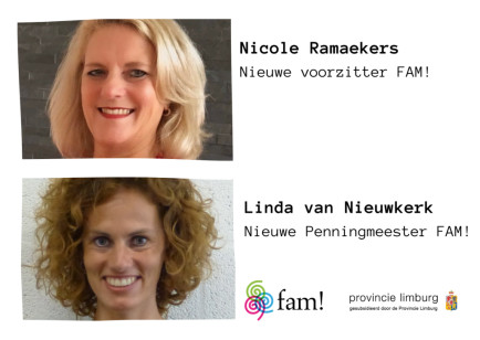 De voorzittershamer is overgedragen; Nicole Ramaekers is de nieuwe voorzitter van FAM!