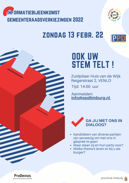 Gemeenteraadsverkiezingen 2022 - bijeenkomst in Venlo