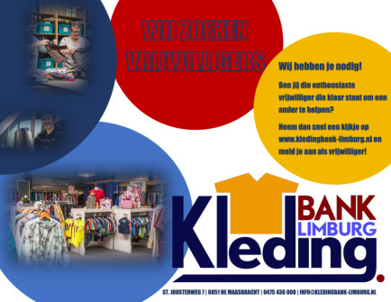 Kledingbank Limburg heeft jou nodig!