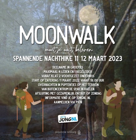 Moonwalk; Nachthike van 20km voor de Limburgse jongeren