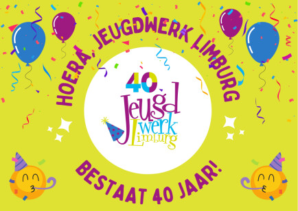 Vandaag is de laatste kans om je aan te melden voor het 40-jarig jubileum van Jeugdwerk Limburg