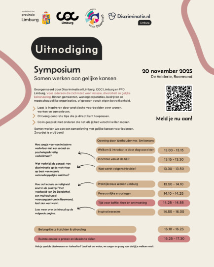 Het Symposium Samen werken aan gelijke kansen!