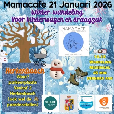 Winterwandeling op woensdag 21 januari met het Mamacafé