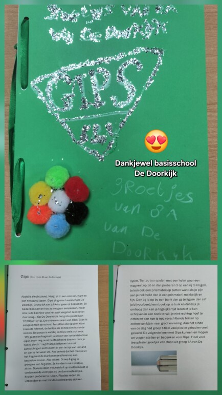 Bedankje basisschool De Doorkijk.