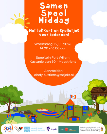 Uitnodiging Samen speel middag 2026.